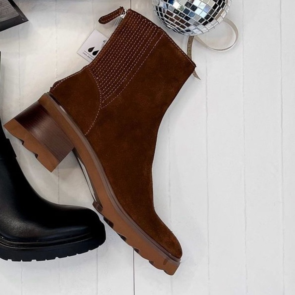 Martey H2O Cocoa Suede Wide Boots